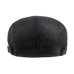 Flat Cap - Manufacturer - Unisex Adjustable Mesh Breathable 12 Solid Colour Newsboy Beret