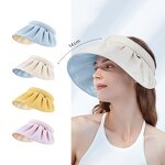 Sun Visor - Manufacturer - Women Hair Hoop Foldable UPF 50+ Large Brim Summer Cap
