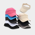 Baseball Cap - Manufacturer - Trendy Solid Dual-Use Quick-Dry Breathable Visor Ponytail Hat
