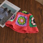Beanie Hat - Manufacturer - 2024 Handmade Crochet Flower Panama Knit Warm Beach Hat