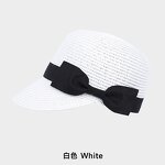 Sun Hat - Manufacturer - Solid Color Straw Wide Brim Foldable Travel Beach Visor Hat