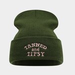 Beanie Hat - Manufacturer - Solid Color Lettering Embroidery Winter Cold Protection Hat