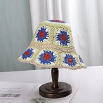 Sun Hat - Manufacturer - Bohemian Women Weave Hollow Flower UV Protection Beach Hat