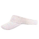 Sun Visor - Manufacturer - Unisex Summer Rhinestone Adjustable UV Protection Top Cap