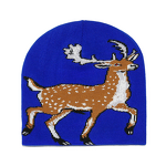 Knitted Hat - Manufacturer - Wholesale Deer Jacquard Windproof Unisex Outdoor Ski Beanie