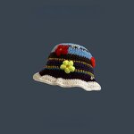Bucket Hat - Manufacturer - Handmade Flower Crochet Panama Knit Beach Unisex Hat