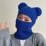 Beanie Hat - Manufacturer - Winter Warm Hooded Scarf Balaclava Knit Skull Beanie Hat