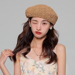 Straw Beret - Manufacturer - Women Summer Breathable French Classic Artist Sun Hat