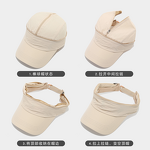 Baseball Cap - Manufacturer - Trendy Solid Dual-Use Quick-Dry Breathable Visor Ponytail Hat