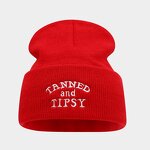Beanie Hat - Manufacturer - Solid Color Lettering Embroidery Winter Cold Protection Hat