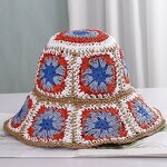 Sun Hat - Manufacturer - Bohemian Women Weave Hollow Flower UV Protection Beach Hat