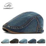Peaked Cap - Manufacturer - 2025 Vintage British Denim Cotton Leisure Beret Cap