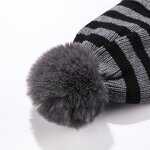 Hat Set - Manufacturer - Children Autumn Winter Solid Short Jacquard 3-Piece Hat Set