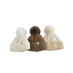 Beanie Hat - Manufacturer - Polka Dot Pom Pom Thickened Outdoor Warm Baby Winter Hat