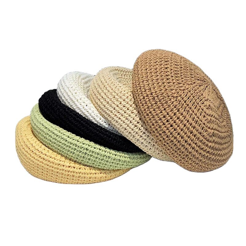 Straw Beret - Manufacturer - Women Summer Breathable French Classic Artist Sun Hat