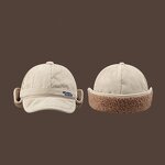 Baseball Cap - Manufacturer - New Corduroy Wool Visor Ear Flaps Unisex Outdoor Winter Hat