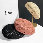 Straw Beret - Manufacturer - Women Summer Breathable French Classic Artist Sun Hat