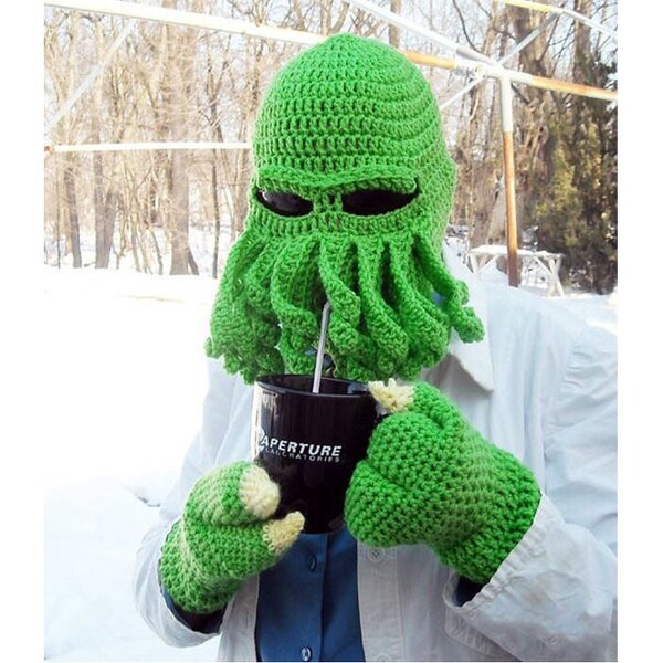 Beanie Hat - Manufacturer - Men Barbarian Vagabond Crochet Bearded Pirate Costume Hat