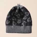 Beanie Hat - Manufacturer - Autumn Winter Leopard Jacquard Plush Pom Pom Windproof Hat