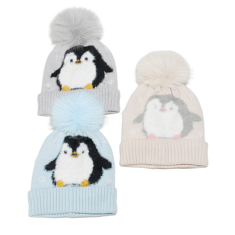 Beanie Hat - Manufacturer - Pom Pom Knit Winter Cuffed Thick Warm Unisex Skull Cap