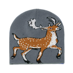 Knitted Hat - Manufacturer - Wholesale Deer Jacquard Windproof Unisex Outdoor Ski Beanie