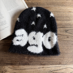 Beanie Hat - Manufacturer - Wholesale Women Y2K Warm Knitted Letter Jacquard Pullover Hat