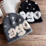 Beanie Hat - Manufacturer - Wholesale Women Y2K Warm Knitted Letter Jacquard Pullover Hat