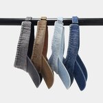 Bucket Hat - Manufacturer - Unisex Retro Denim Hollow Summer Sun Protection Striped Hat