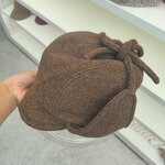 Trapper Hat - Manufacturer - 2025 Autumn Winter Outdoor Warm Sherpa Ear Flaps Custom Logo Hat