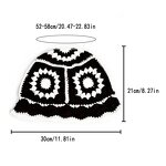 Bucket Hat - Manufacturer - Women Boho Crochet Flower Wool Floppy Casual Party Cap