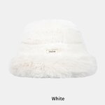 Bucket Hat - Manufacturer - Winter Fuzzy Warm Color Matching Women Fisherman Cap