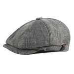 Newsboy Hat - Manufacturer - Classic Striped Irish Winter Flat Cap for Casual & Party Wear