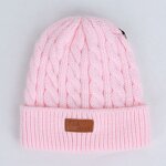 Beanie Hat - Manufacturer - Warm Cable Knit Children Soft Pom Pom Outdoor Warm Hat