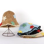 Sun Hat - Manufacturer - Women Handmade Crochet Straw UV Protection Beach Wide Brim Cap