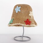 Sun Hat - Manufacturer - Women Handmade Crochet Straw UV Protection Beach Wide Brim Cap