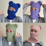 Beanie Hat - Manufacturer - Winter Warm Hooded Scarf Balaclava Knit Skull Beanie Hat