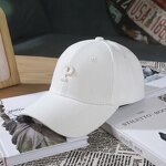 Baseball Cap - Manufacturer - Simple Design Letter P Patch 6-Panel Adjustable Trucker Hat