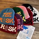 Knitted Hat - Manufacturer - Winter Outdoor Windproof Running Ski Knitted Letter Jacquard Hat