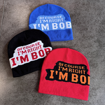 Beanie Hat - Manufacturer - Letter Jacquard Hip-hop Street Fashion Winter Knitted Hat