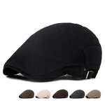 Beret Cap - Manufacturer - Casual Solid Cotton Washed Forward Peaked Visor Painter Cap