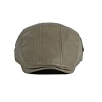 Ivy Hat - Manufacturer - Men PU Leather Adjustable Golf Fishing Warm Beret Cap