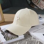 Baseball Cap - Manufacturer - Simple Design Letter P Patch 6-Panel Adjustable Trucker Hat