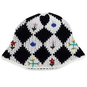 Bucket Hat - Manufacturer - New Crochet Embroidered Handmade Knit Fisherman Outdoor Cap