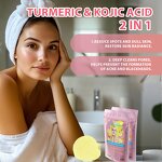 Face Scrub Pads Manufacturer - Customized Hot Spot Items Turmeric Kojic Acid and Turmeric C Facial Cleansing