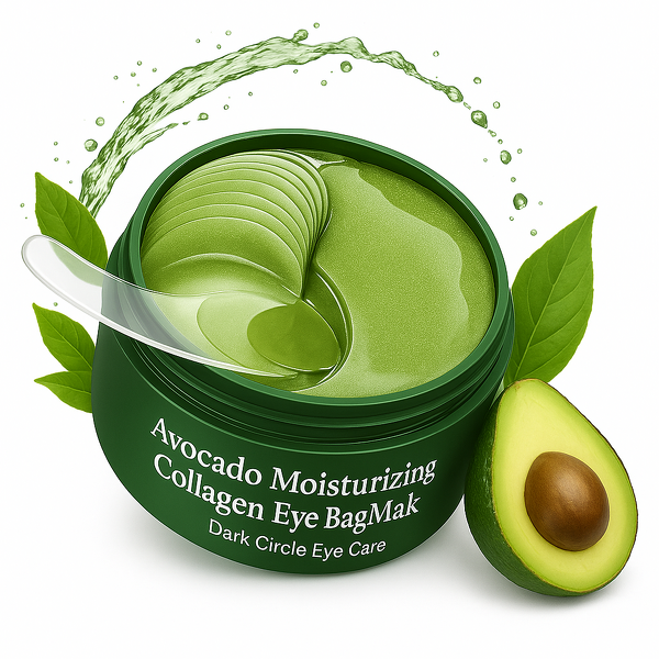 Eye Bag Mask Manufacturer - OEM Organic Nature Avocado Moisturizing Collagen for Hydrating and Soothing
