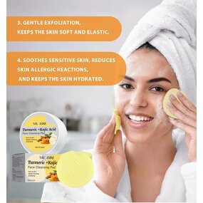 Cleansing Pads Manufacturer - Customized Own Brand Facial Exfoliation Whitening Turmeric Kojic Acid 30 Tablets