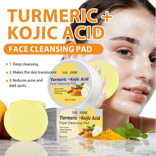 Cleansing Pads Manufacturer - Customized Hot Spot Items Turmeric Kojic Acid with Vitamin Face Scrub