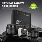 Beard Balm Manufacturer - Custom Logo Organic Beef Tallow for Men Pimples Oil Skin Care Set