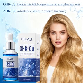 Hair Regrowth Serum Manufacturer - Private Label Copper Peptide Ghkcu for Breakage Reduction