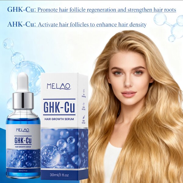 Hair Regrowth Serum Manufacturer - Private Label Copper Peptide Ghkcu for Breakage Reduction